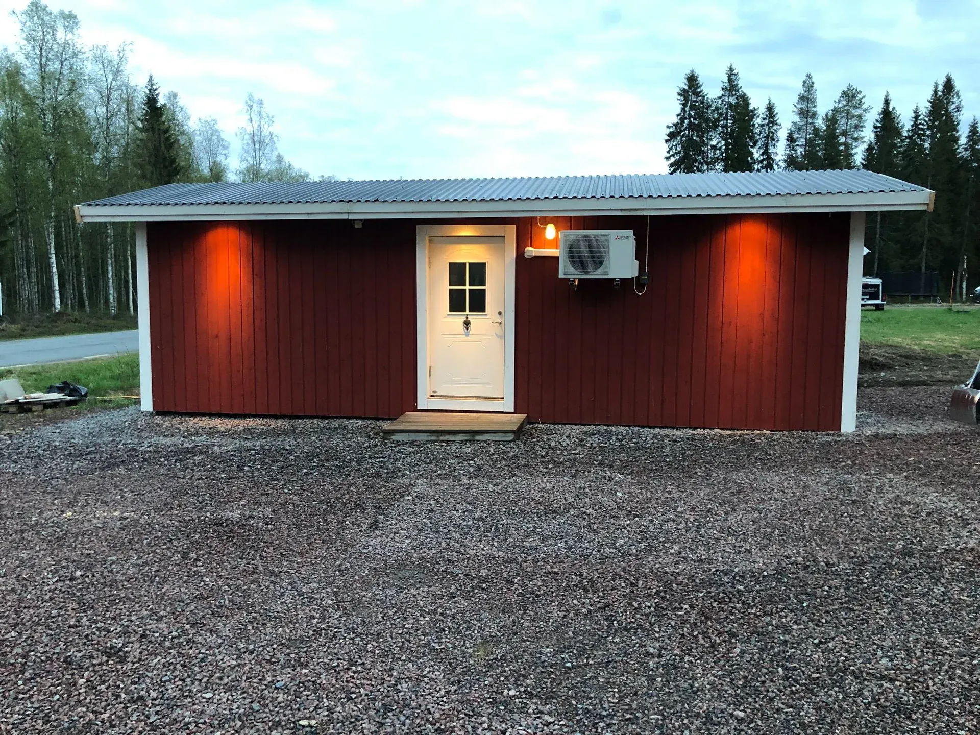 Binagårdens röda pensionatsbyggnad